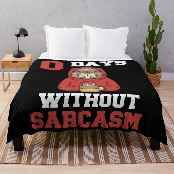 Item preview, 0 Days Without Sarcasm - I Love Sarcasm - Cat designed and sold by Georgy09.