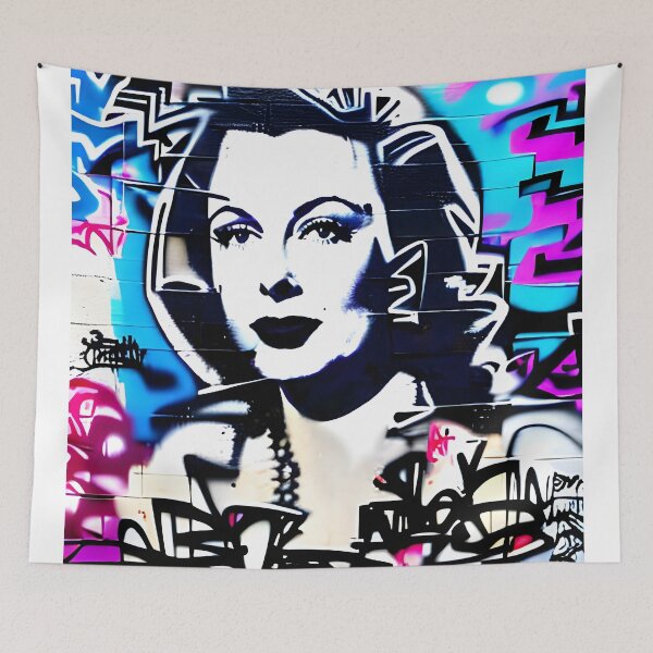 Item preview, Graffiti pop beauty portrait | street art aesthetics  designed and sold by CiceroSpin.