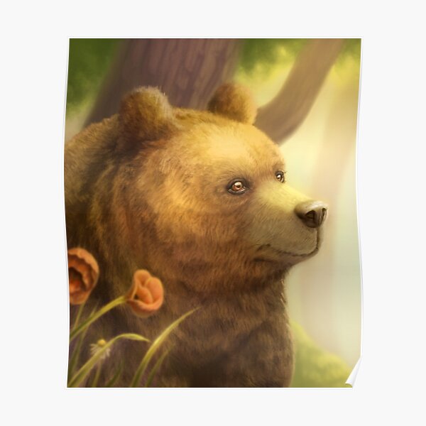 Bear Portrait Poster