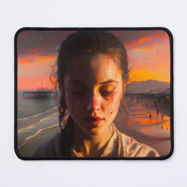 Item preview, Girl oil in pier Los Angeles designed and sold by Benin Store ®.