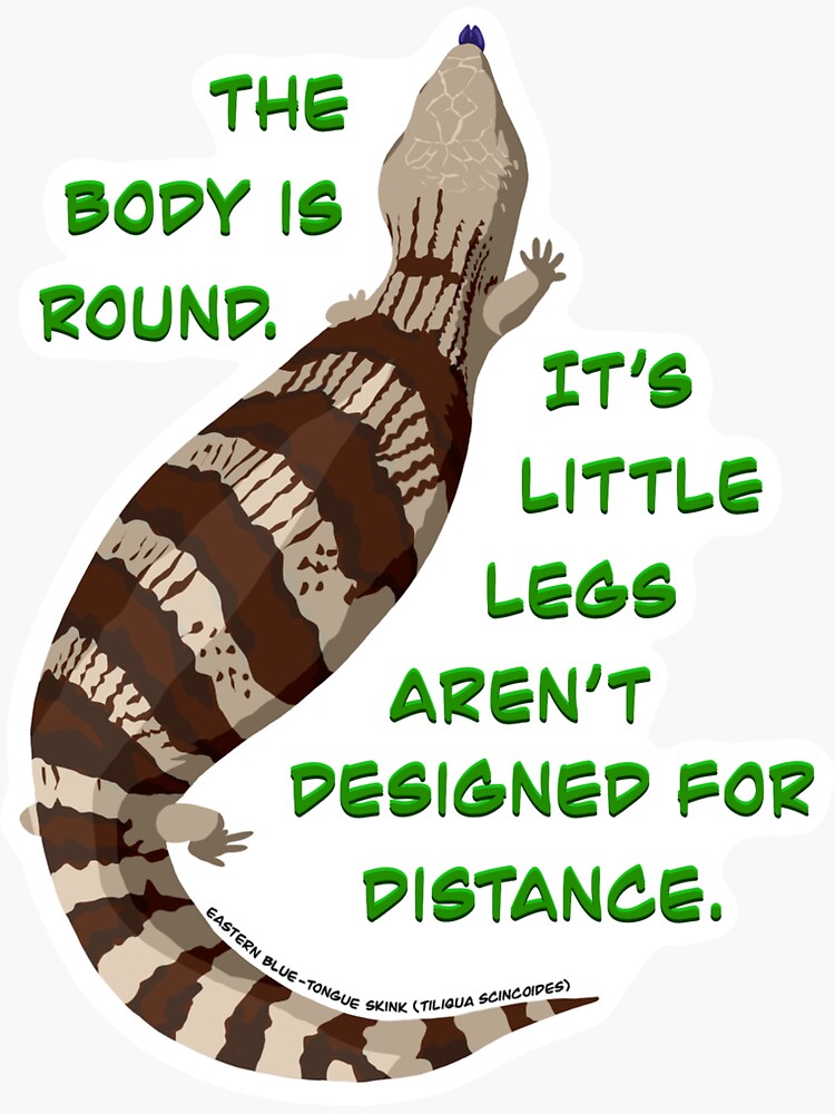 Thumbnail 3 of 3, Sticker, Round Blue-Tongue designed and sold by WildFroggo.