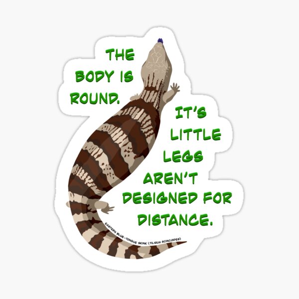 Item preview, Round Blue-Tongue designed and sold by WildFroggo.