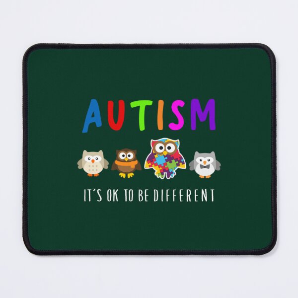 Item preview, Autism Owl Its Ok to be Different Autism Awareness Pullover Hoodie designed and sold by VioletKetkity.