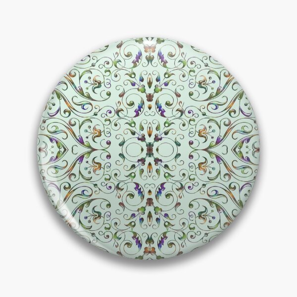 Item preview, Scrollwork on Green designed and sold by Janet Morley.