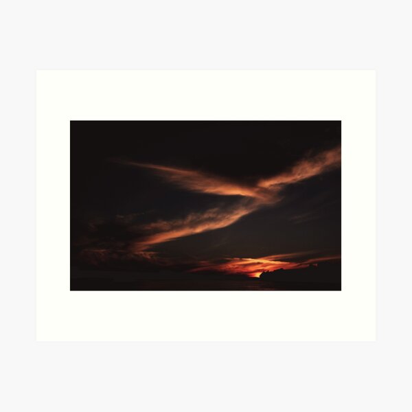 Sunset over the Zambezi River Art Print