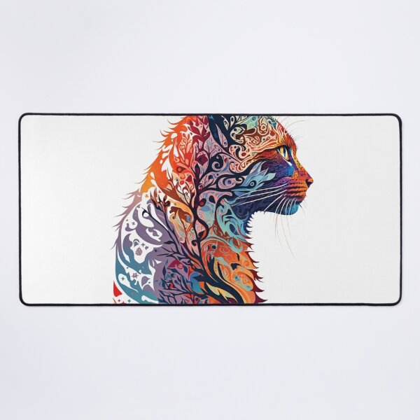 Item preview, psychedelic cat portrait designed and sold by farizhilmi.