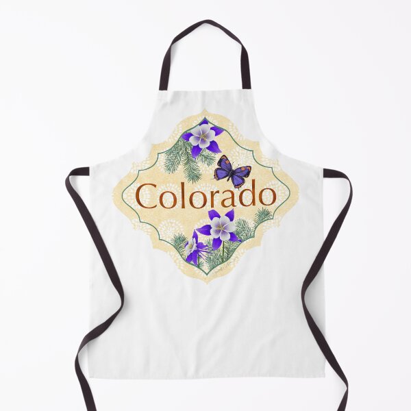 Item preview, Colorado State Pride| Colorado State Flower Rocky Mountain Columbine Hairstreak Blue Spruce | US State Collection State Icon Illustration designed and sold by JourneyHomeMade.