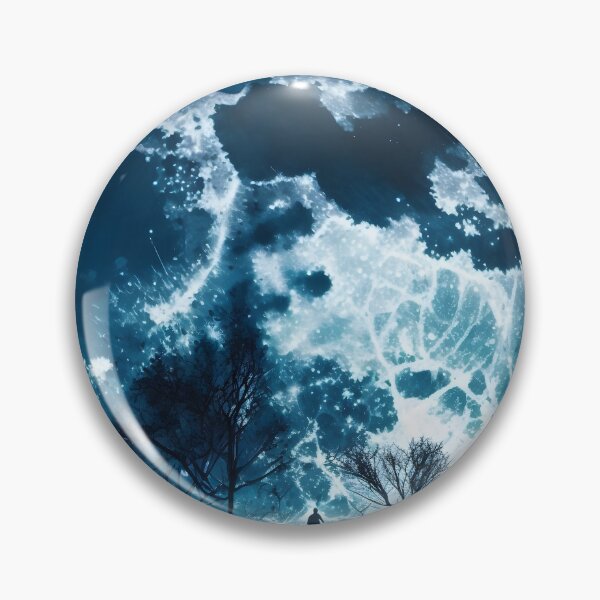 Artikelvorschau, blauer Mond im Himmel entworfen und verkauft von novmasao.