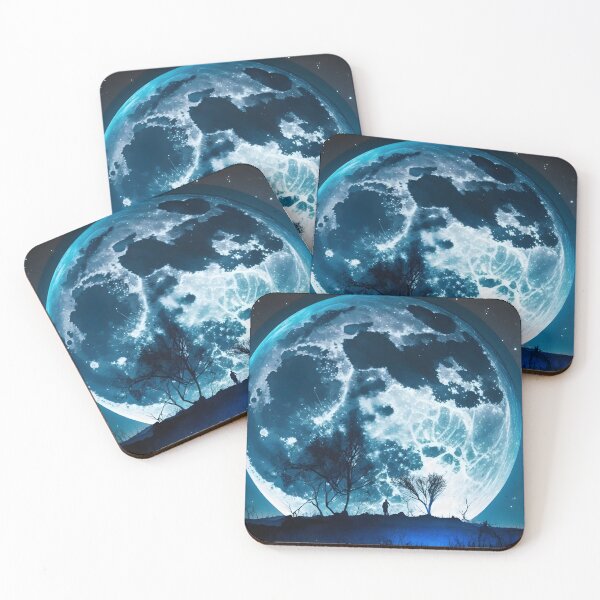 Item preview, blue moon in sky designed and sold by novmasao.