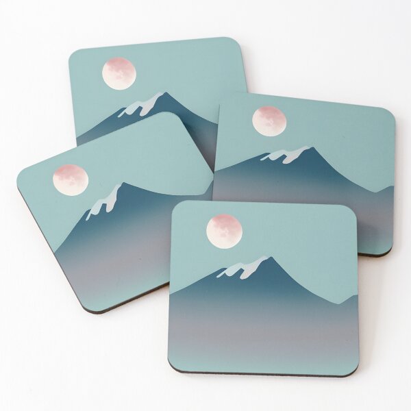 Item preview, Minimalist Mountain Landscape Night Sky designed and sold by spacefogdesign.