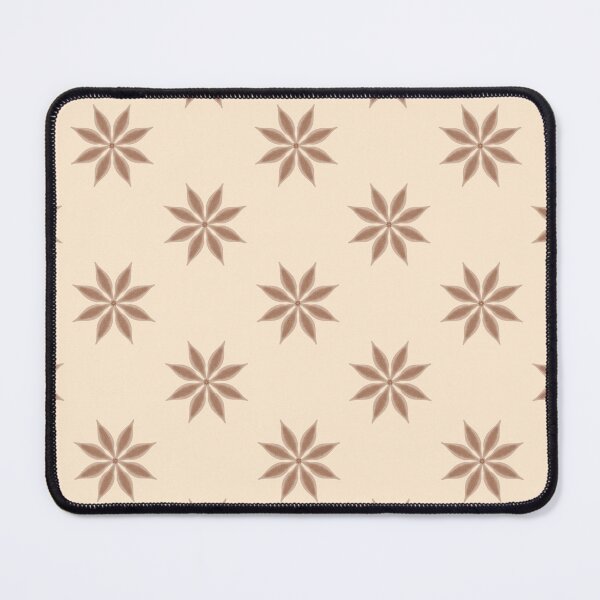 Artikelvorschau, Erdton-schöne einfache braune beige Blumen auf einem Elfenbeinhintergrund, mit dunklen Braun-, Sand-, Elfenbein- und Beigefarben entworfen und verkauft von Ale's Art.