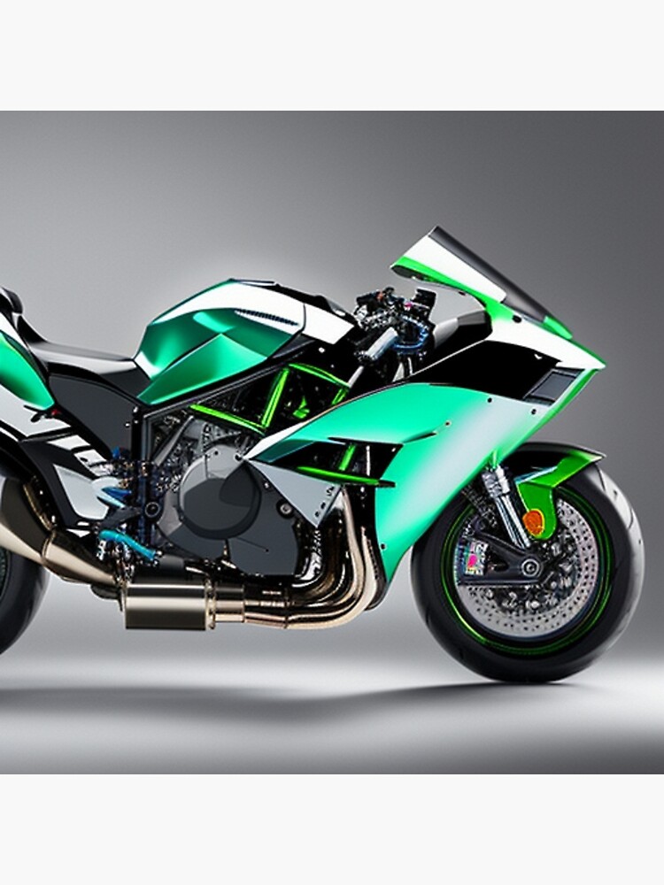 Kawasaki ninja 2024 h2r verde