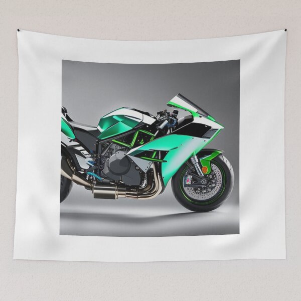 Item preview, Moto, ninja, green, black, H2R designed and sold by MAX8-0.