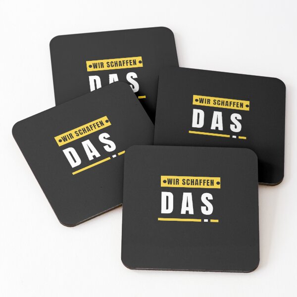 Item preview, "Wir schaffen das" (We can do it) with Minimalist Black Background designed and sold by RM-Journey.