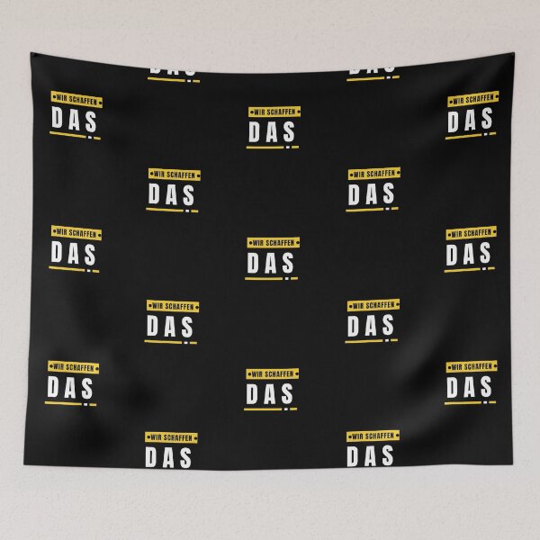 Item preview, "Wir schaffen das" (We can do it) with Minimalist Black Background designed and sold by RM-Journey.