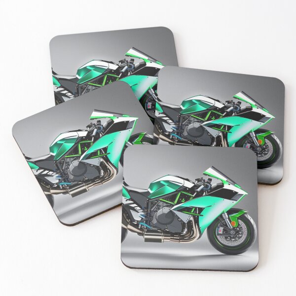 Item preview, Moto, ninja, green, black, H2R designed and sold by MAX8-0.