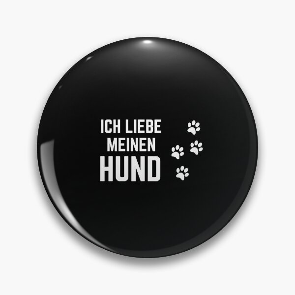 Item preview, "Ich liebe meinen Hund" (I love my dog) with a cute dog Paws designed and sold by RM-Journey.