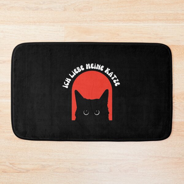 Item preview, "Ich liebe meine Katze" (I love my cat) with a cute cat graphic designed and sold by RM-Journey.