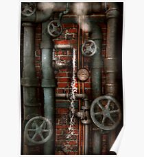 Steampunk - Plumbing - Pipes and Valves Poster