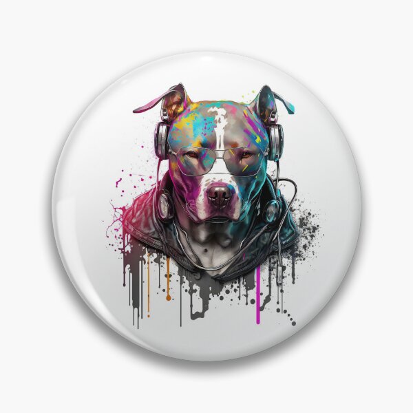 Artikelvorschau, CyberPunk DJ Pitbull #7 entworfen und verkauft von OregonArtForAll.