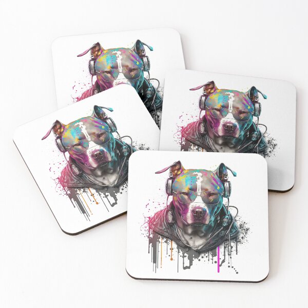Artikelvorschau, CyberPunk DJ Pitbull #7 entworfen und verkauft von OregonArtForAll.
