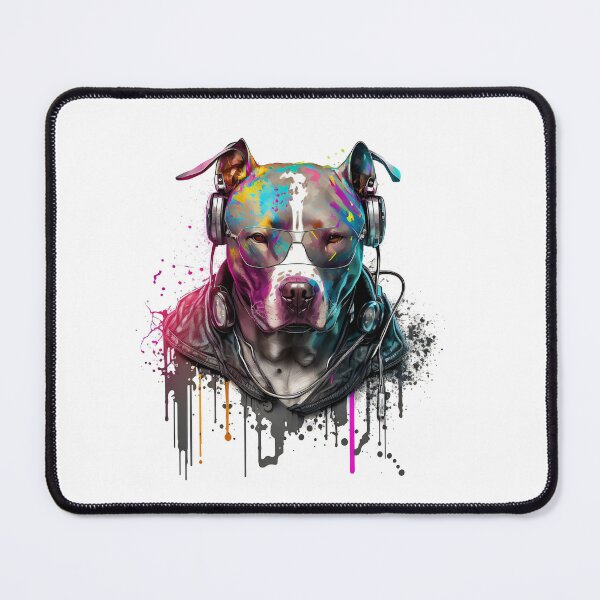 Item preview, CyberPunk DJ Pitbull #7 designed and sold by OregonArtForAll.