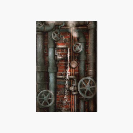 Steampunk Sanitar Rohre Und Ventile Galeriedruck Von Mikesavad Redbubble