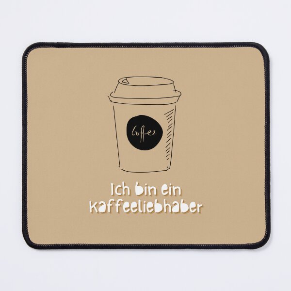 Item preview, "Ich bin ein Kaffeeliebhaber" (I am a coffee lover) with a coffee cup graphic designed and sold by RM-Journey.