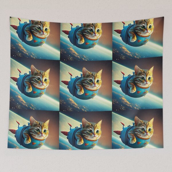 Item preview, rocket cat I designed and sold by OcelotStore.