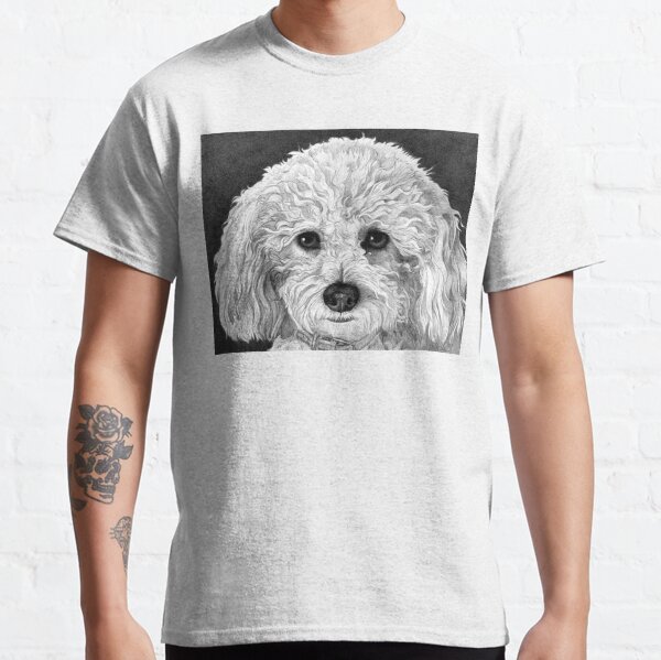 Teddy The Dog Yankee Poodle - Ladies T-Shirt V-Neck XX-Large / Navy