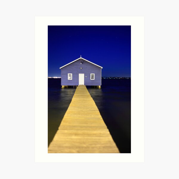 Crawley Edge Boatshed Art Print