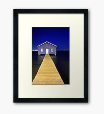 Crawley Edge Boatshed Framed Print