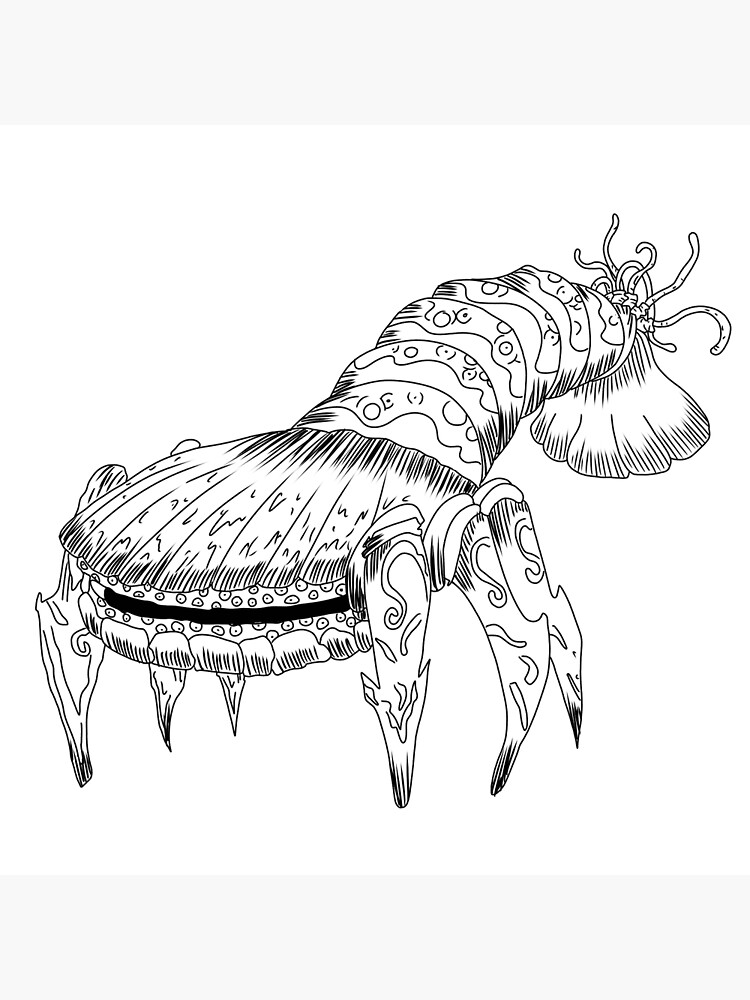 Lobster Clam Monster Art Print