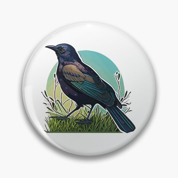 Item preview, Common Grackle Looking On designed and sold by Vector-nook.