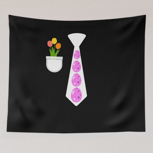 Item preview, Easter tie funny easter costume with suit pocket and tulips for easter designed and sold by Artstastic.