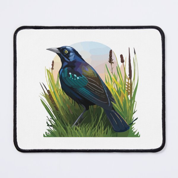 Item preview, Common Grackle Chilling in the Grass designed and sold by Vector-nook.