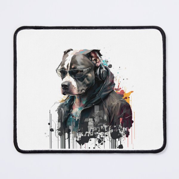 Item preview, CyberPunk DJ Pitbull #8 designed and sold by OregonArtForAll.