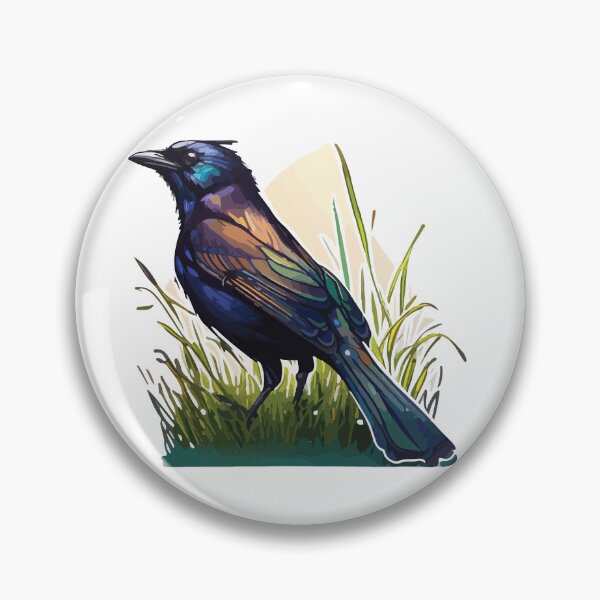 Item preview, The Colors of the Common Grackle designed and sold by Vector-nook.