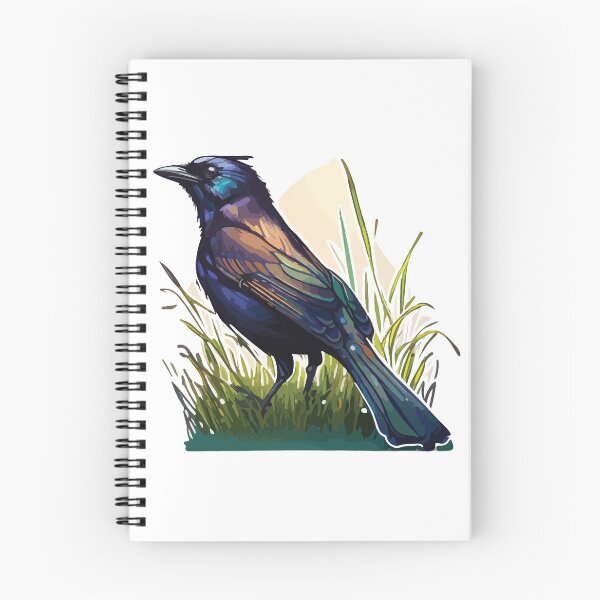 Item preview, The Colors of the Common Grackle designed and sold by Vector-nook.