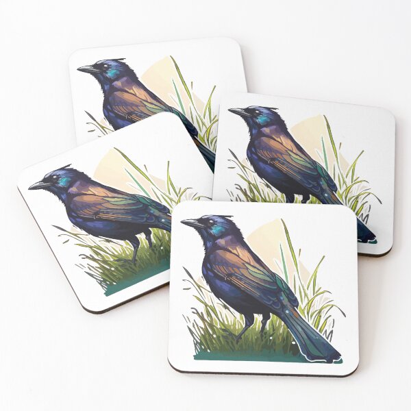 Item preview, The Colors of the Common Grackle designed and sold by Vector-nook.