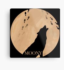 Moony Metal Print