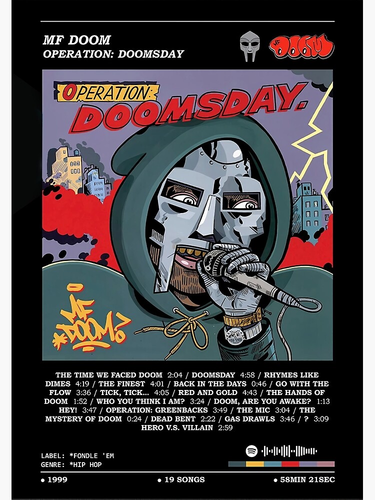 Mfdoom - Operation Doomsday Album Poster | Poster