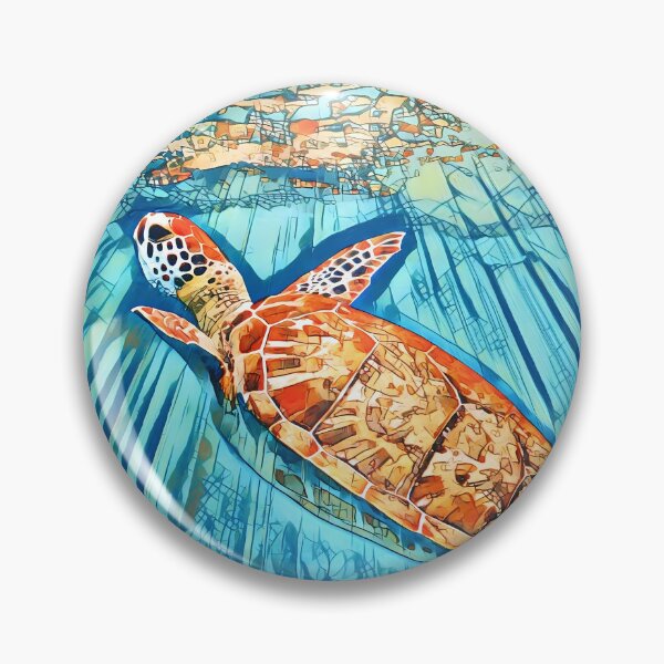 Item preview, Shimmering Sea Turtle In Blue Ocean designed and sold by Heathermarie321.