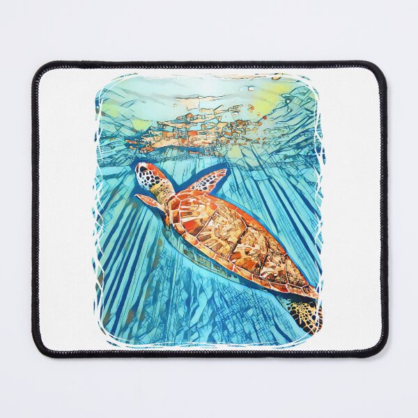 Item preview, Shimmering Sea Turtle In Blue Ocean designed and sold by Heathermarie321.