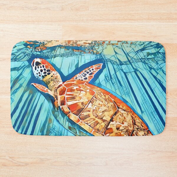 Item preview, Shimmering Sea Turtle In Blue Ocean designed and sold by Heathermarie321.