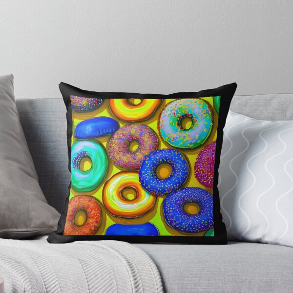 Item preview, Colorful Donuts Yellow designed and sold by blakcirclegirl.
