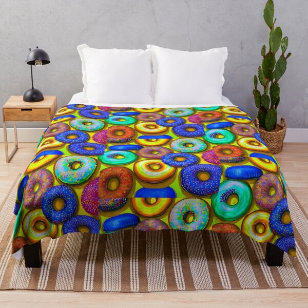 Item preview, Colorful Donuts Yellow designed and sold by blakcirclegirl.