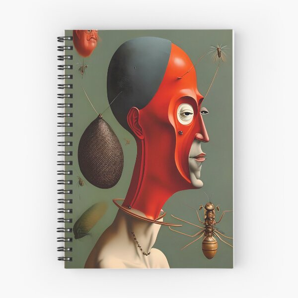Item preview, Insect Infested - A Surreal Portrait of a Man with a Severe Countenance designed and sold by GalihDA.