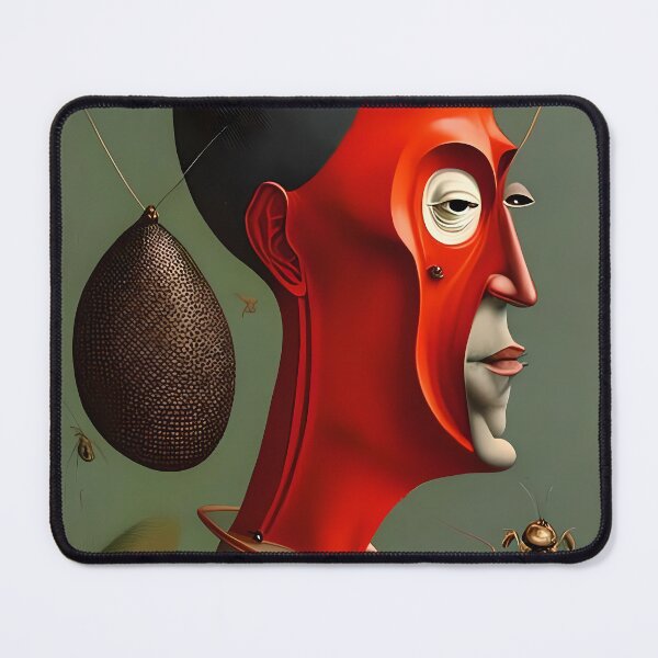 Item preview, Insect Infested - A Surreal Portrait of a Man with a Severe Countenance designed and sold by GalihDA.