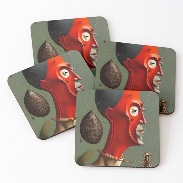 Item preview, Insect Infested - A Surreal Portrait of a Man with a Severe Countenance designed and sold by GalihDA.